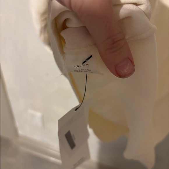 Nili Lotan Elegant White Long Sleeve Dress - Picture 6 of 7